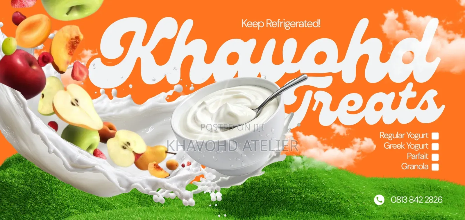 Khavohd Regular Yogurt (500ml)