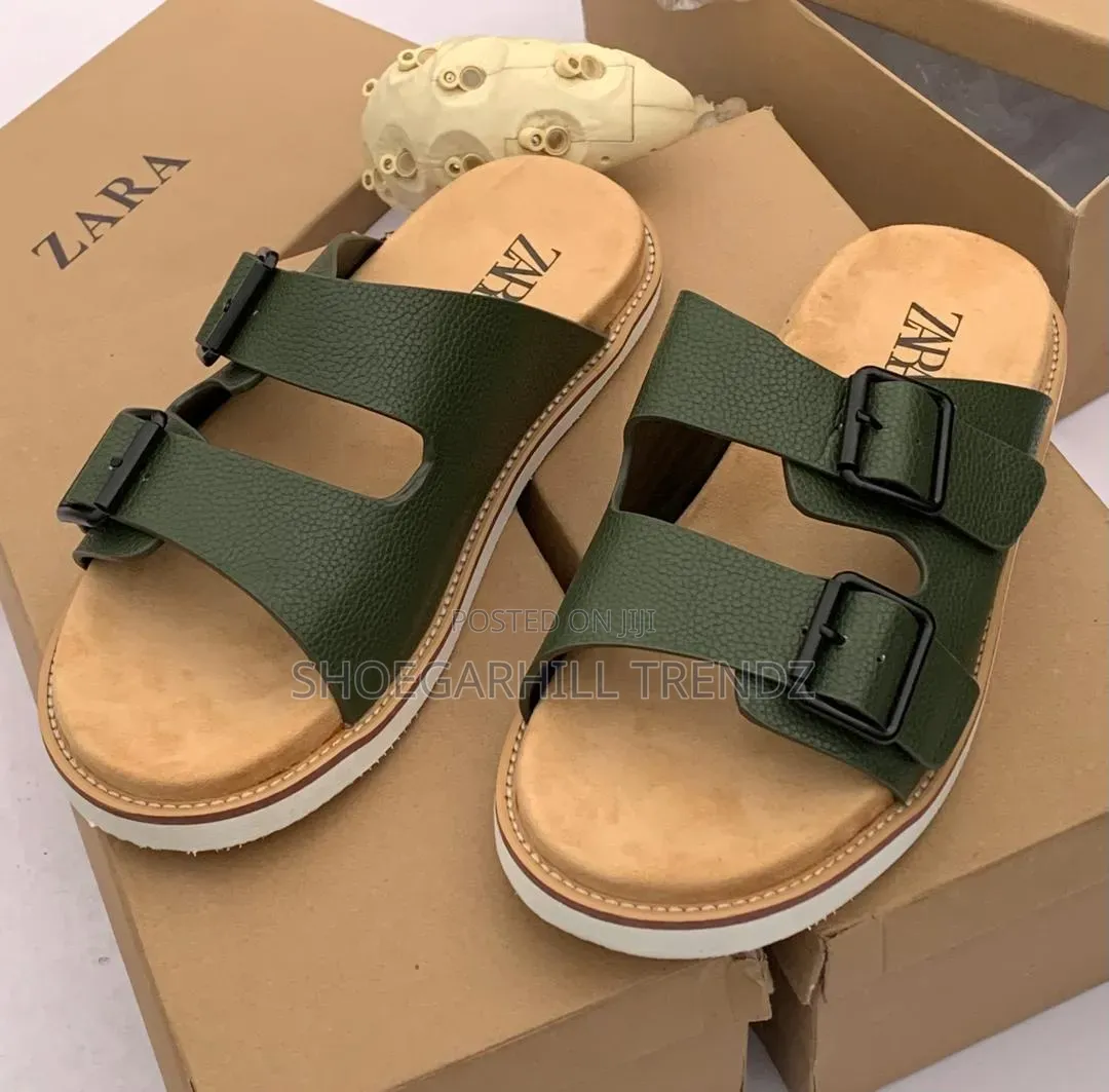 Men's Zara Double Buckle Slippers