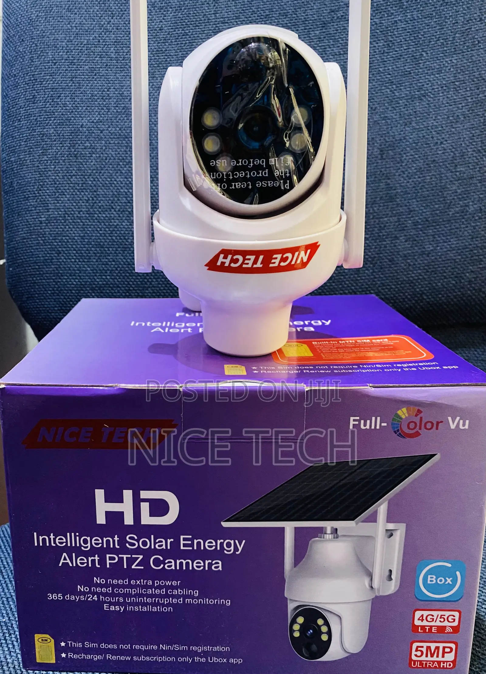 Intelligent Solar Energy Alert PTZ Camera