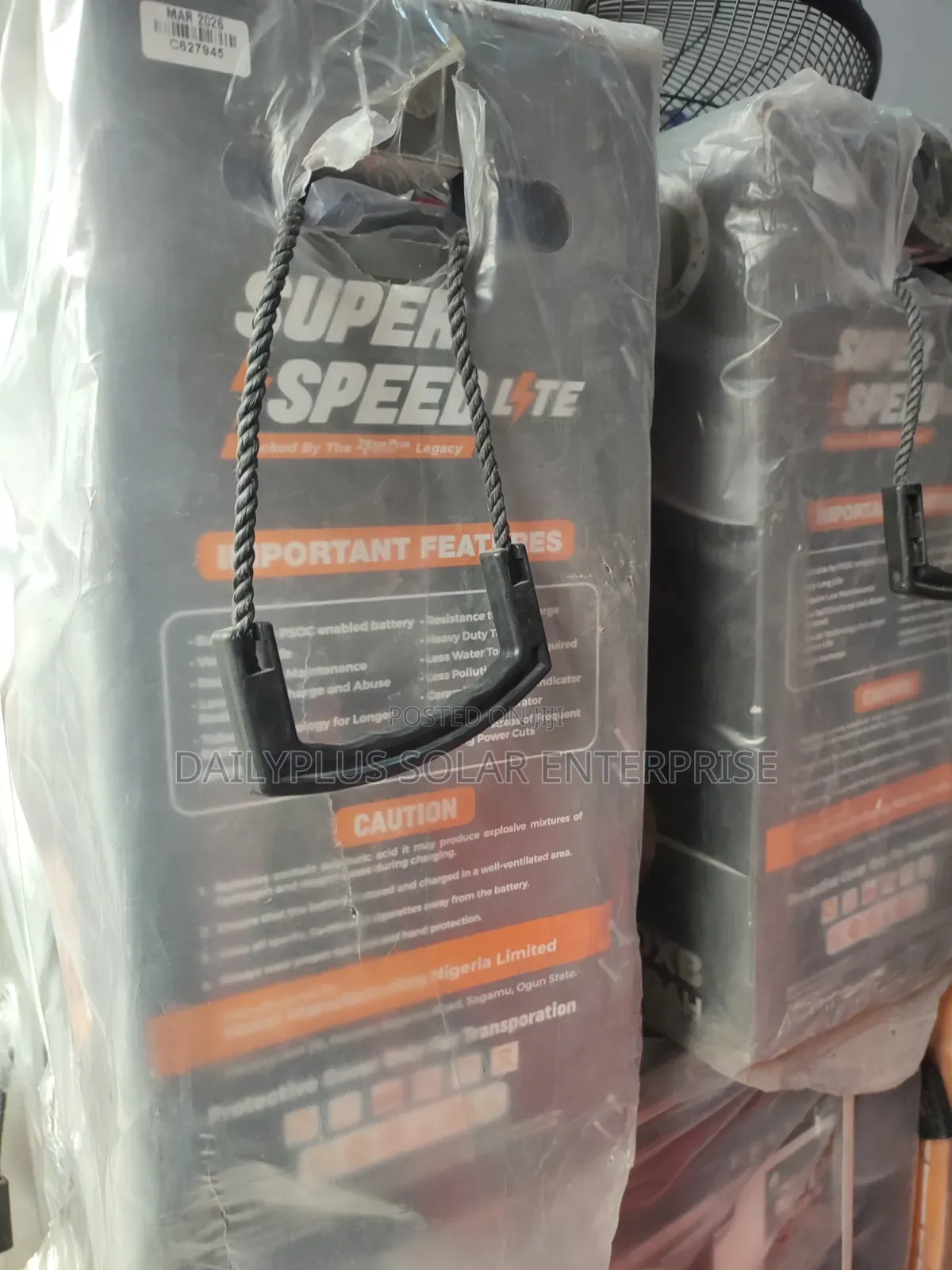 Super Speed Lite 220ah 12v Tubular Solar Battery