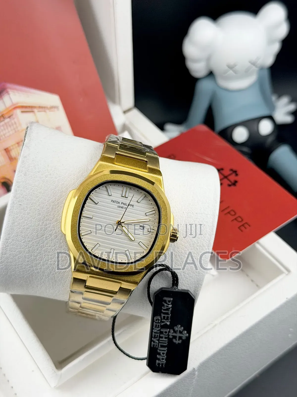 Patek Phillipe Geneve, Stainless Steel, Unisex Chain Watch, With Date