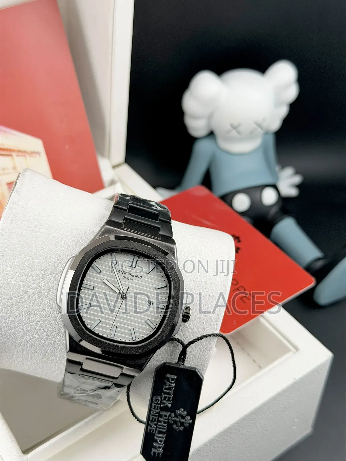 Patek Phillipe Geneve, Stainless Steel, Unisex Chain Watch, With Date