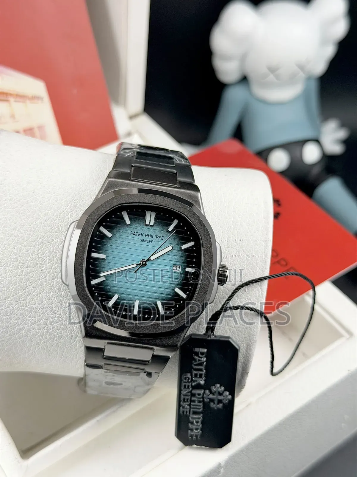 Patek Phillipe Geneve, Stainless Steel, Unisex Chain Watch, With Date