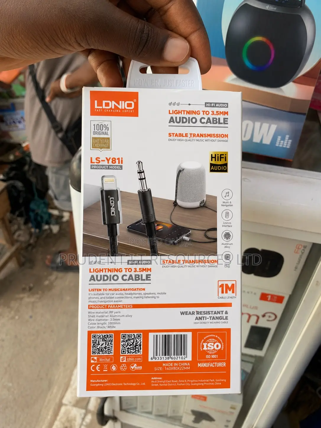 Ldnio Ls-Y81i Lightning to 3.5mm Hifi Audio Cable