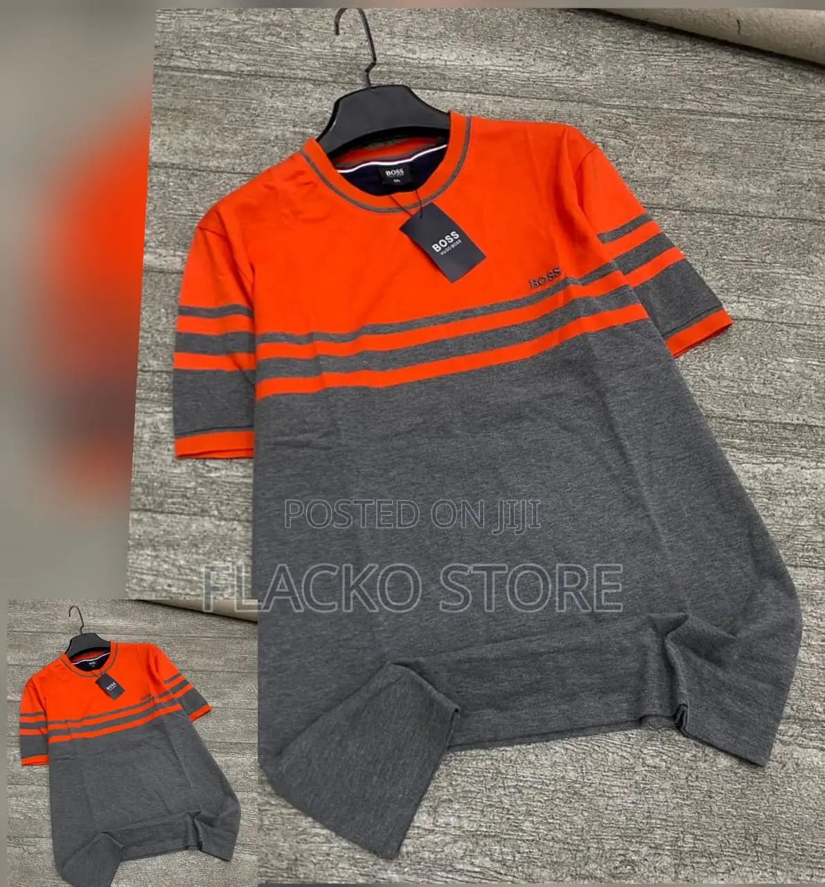 High Quality Hubo Boss Stripe T-Shirts