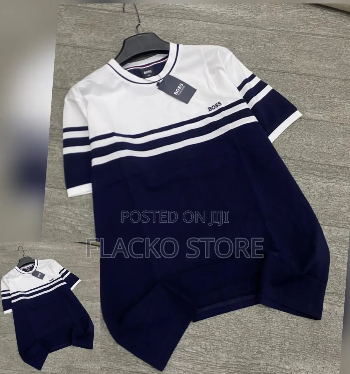 High Quality Hubo Boss Stripe T-Shirts