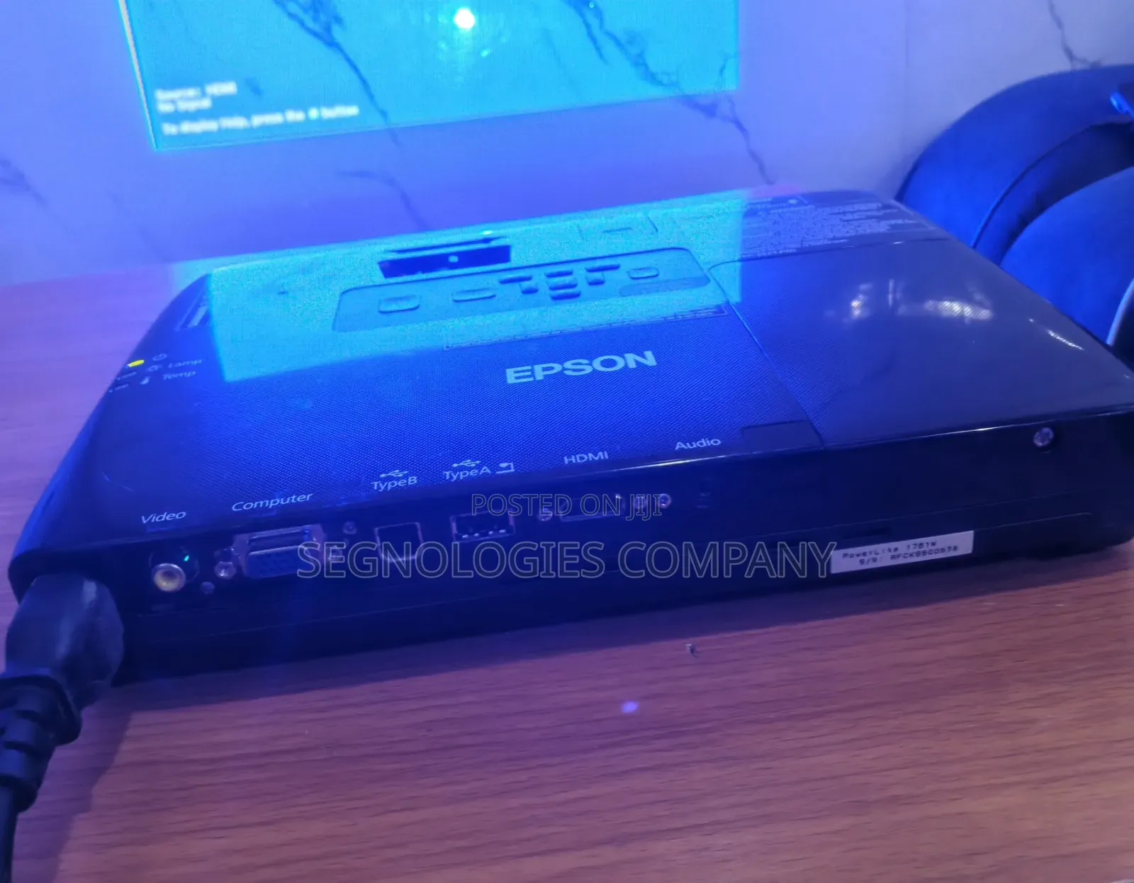 Epson 1761w 2600 Lumens Wxga 3lcd Projector