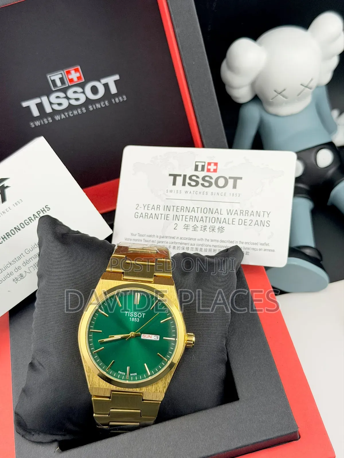 Original Tissot Prx, Stainless Steel, Unisex Chain Watch, With Date,