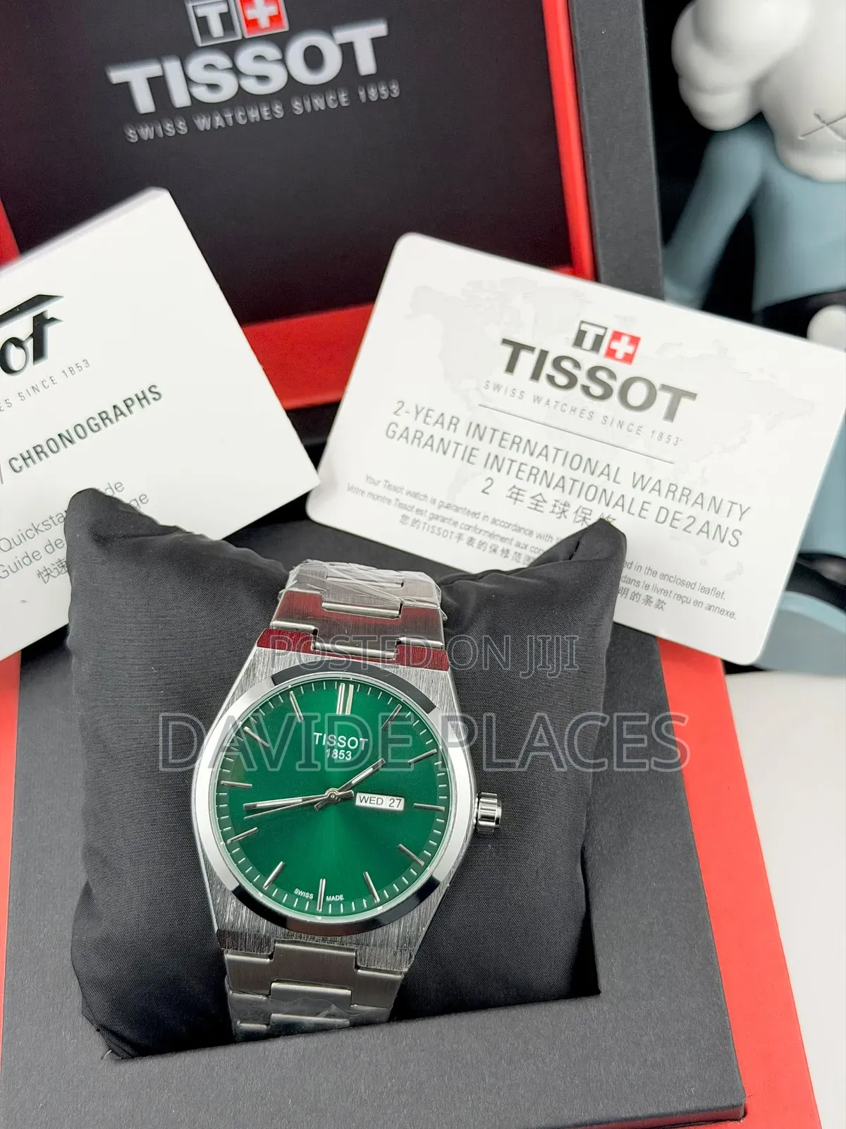 Original Tissot Prx, Stainless Steel, Unisex Chain Watch, With Date,