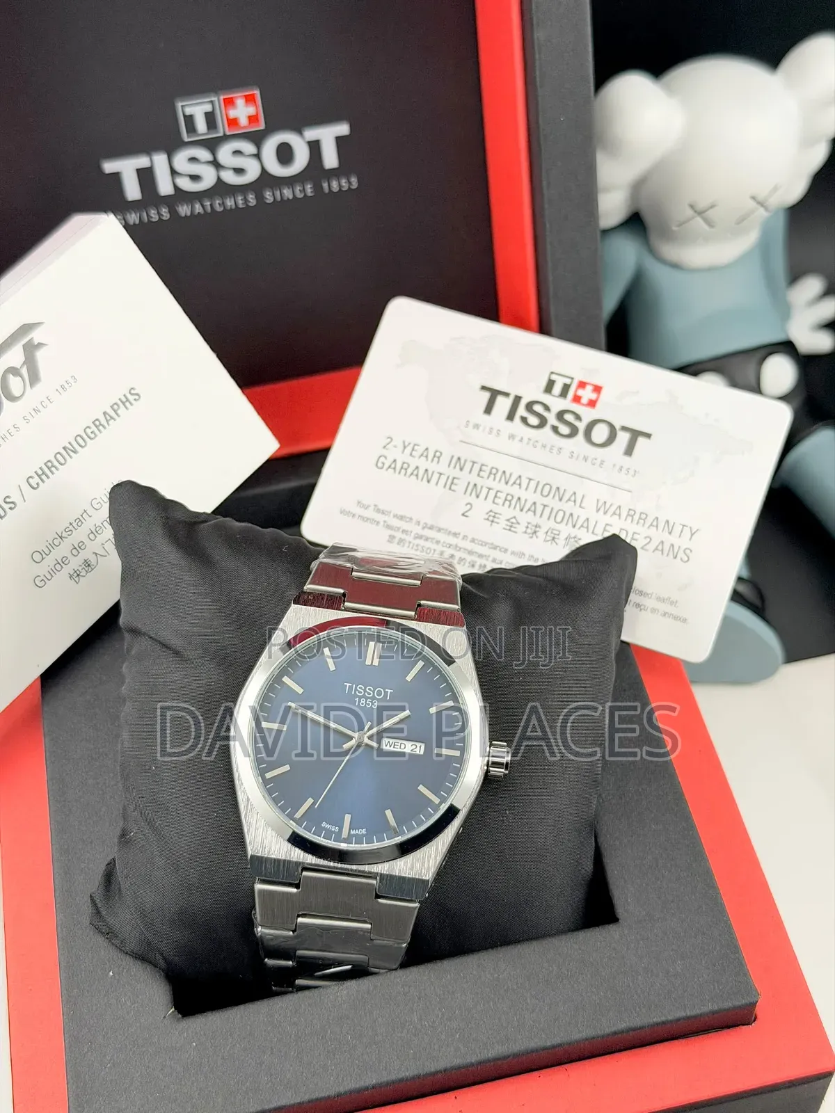 Original Tissot Prx, Stainless Steel, Unisex Chain Watch, With Date,