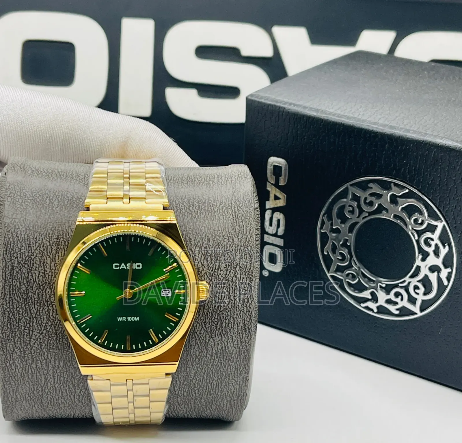 Casio Stainless Steel, Presidential Chain Watch, With Date,