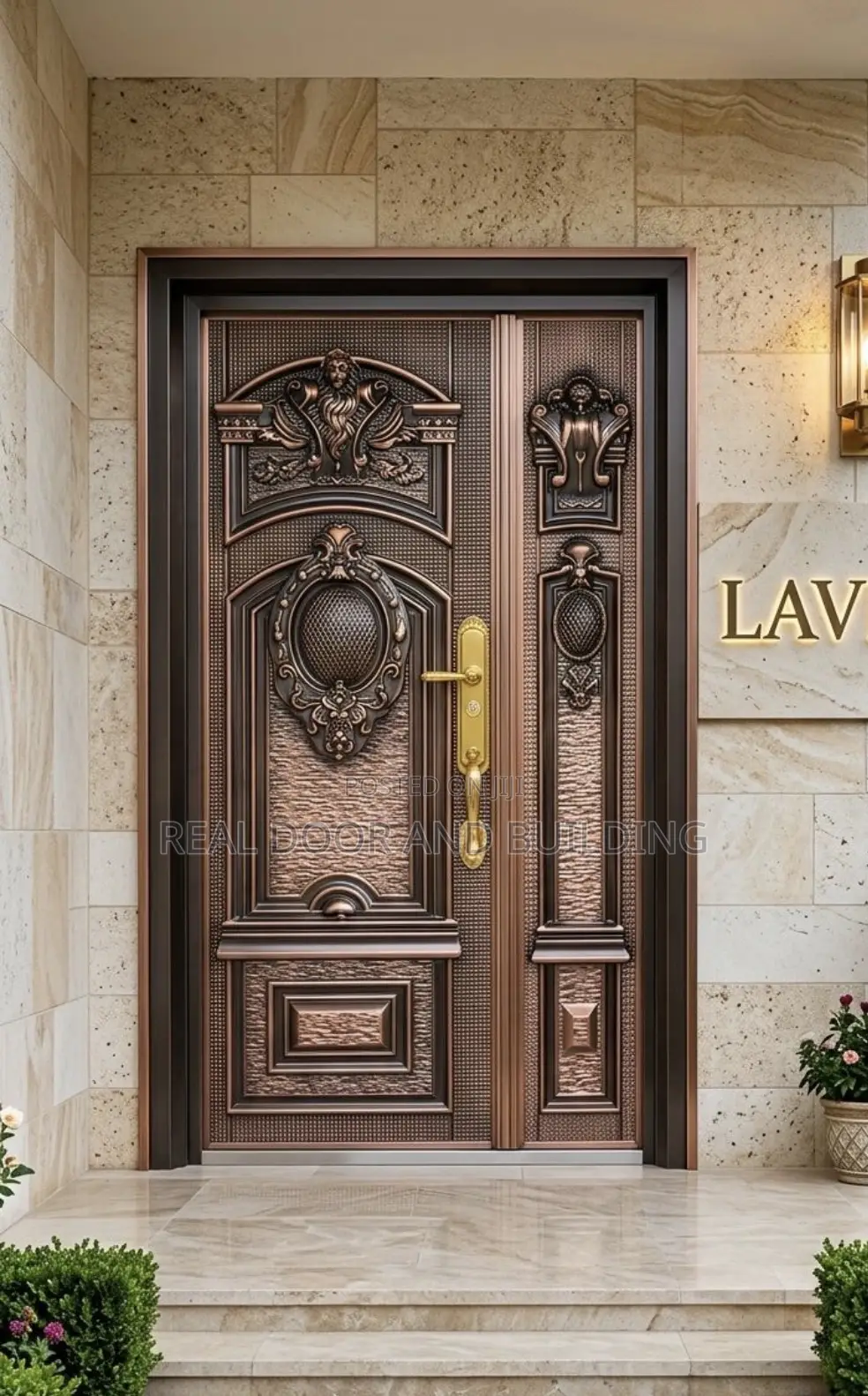 4ft by 7ft German Luxury Security Cast Door (731lad)