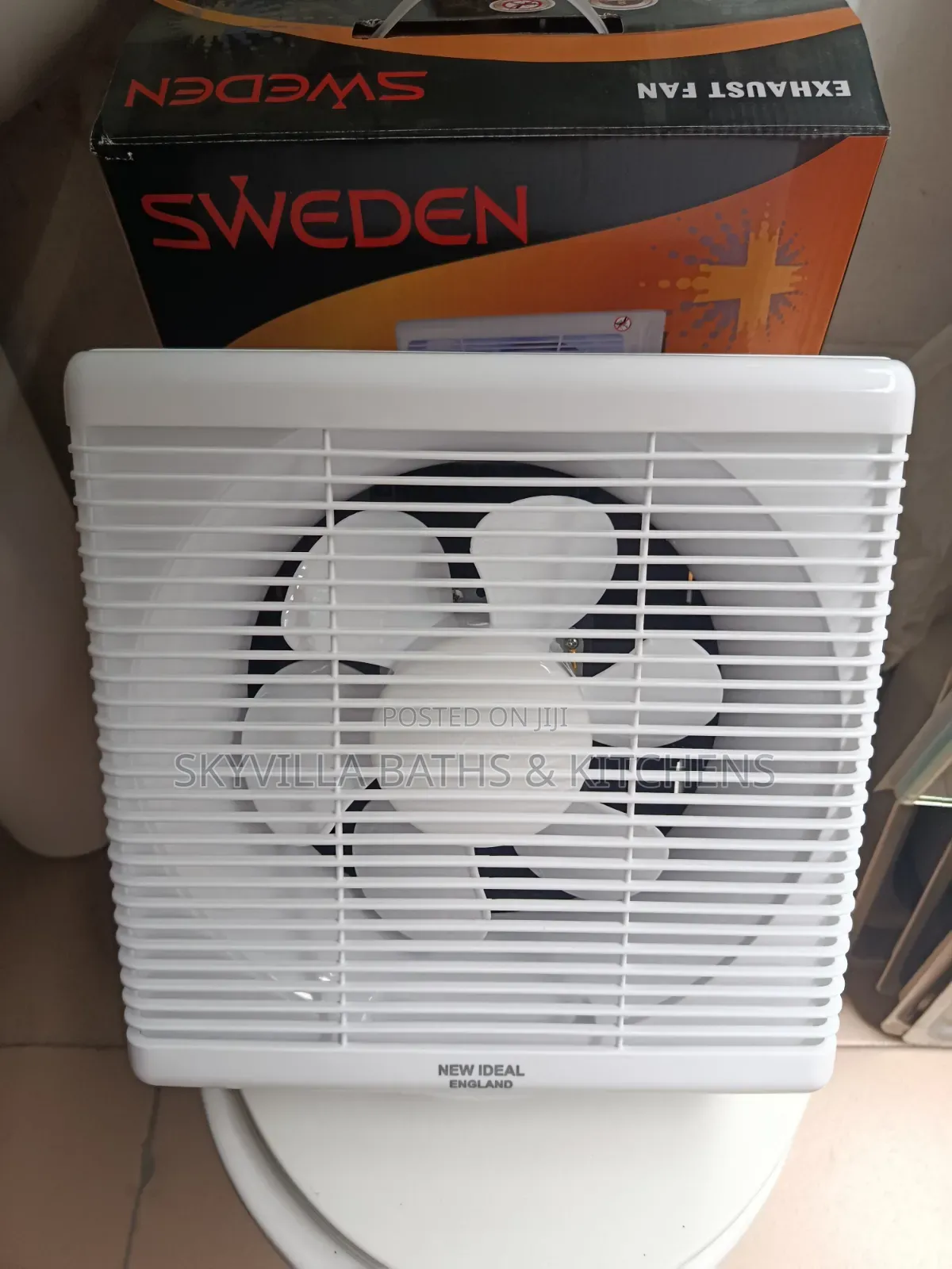 High-Efficiency 12"Exhaust Fan – Powerful 5-Blade Ventilation