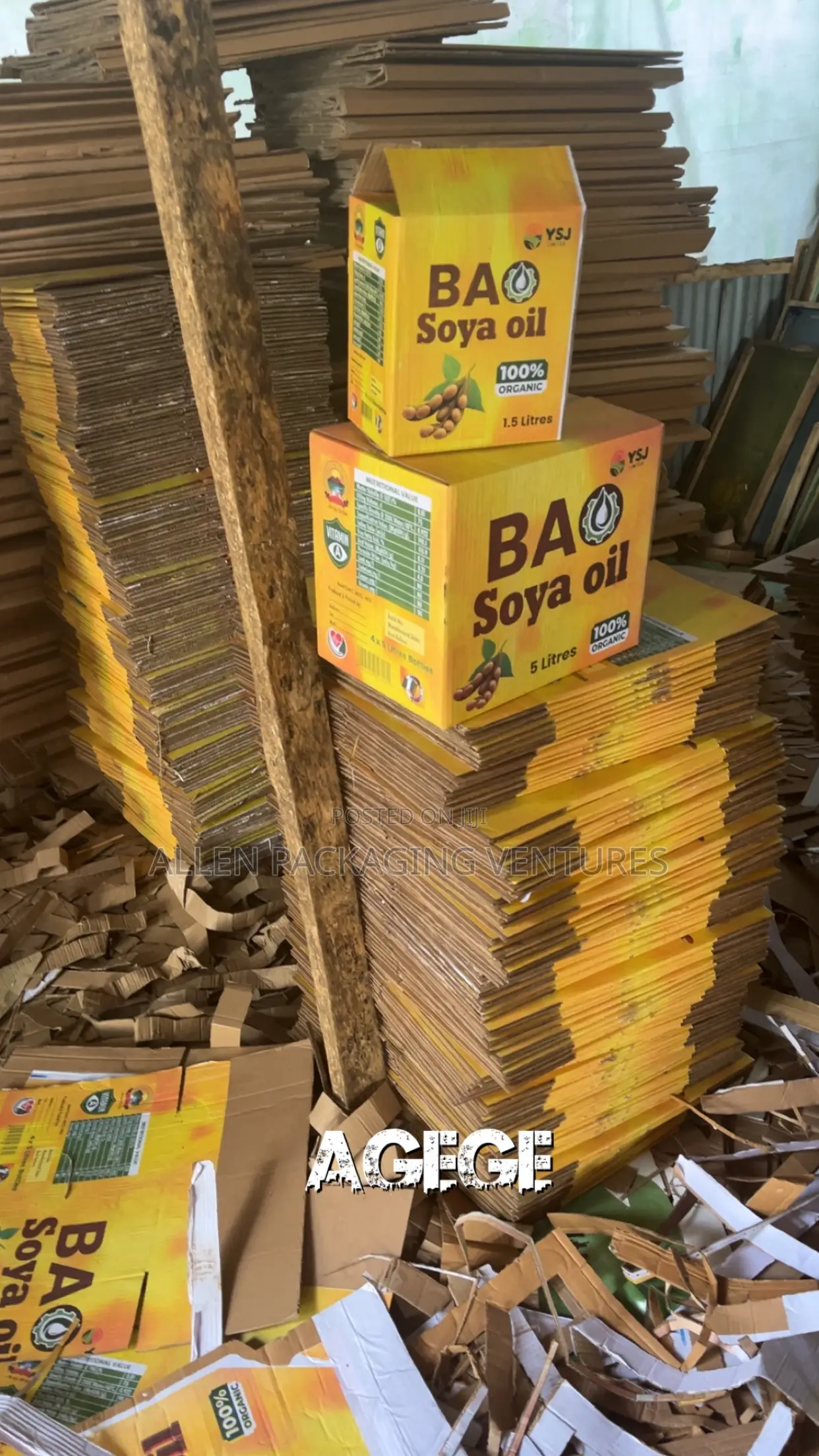 Full Branding Soya Oil Carton