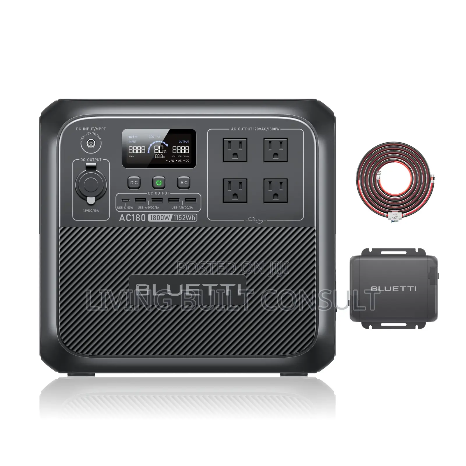 Bluetti Ac180 Solar Power Station | 1,800w 1,440wh