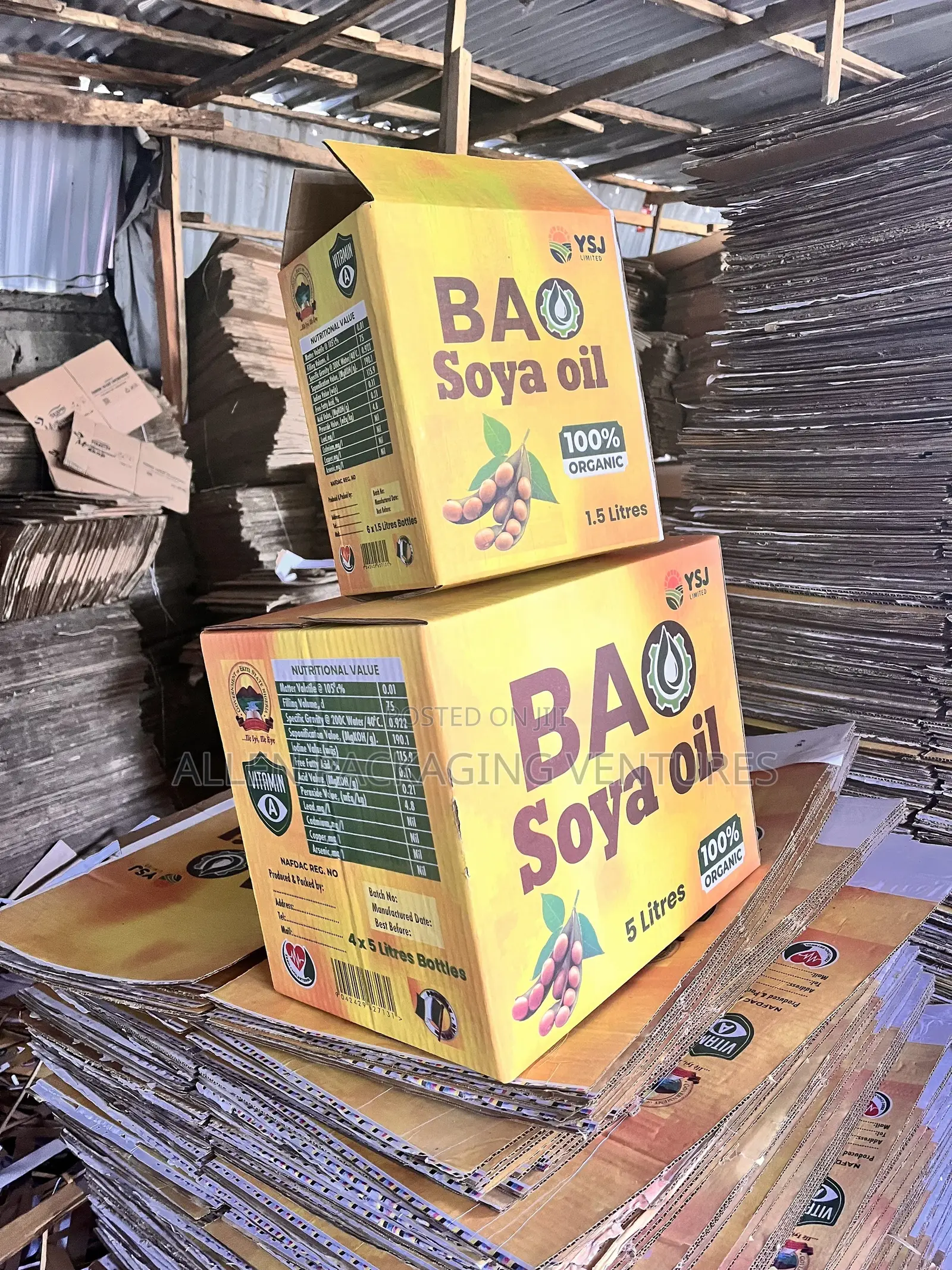 Full Branding Soya Oil Carton