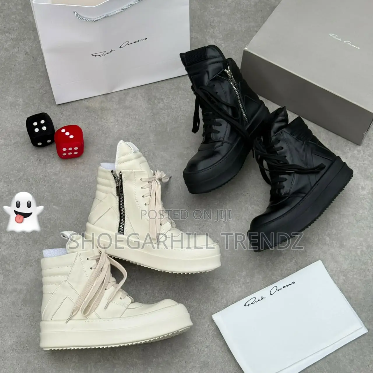 Rick Owens Designer High Top Sneakers – Superior Quality