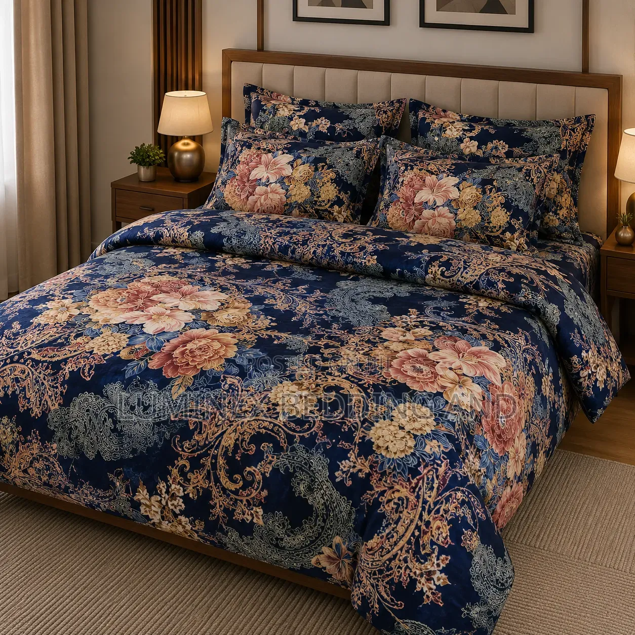 Egyptian Cotton Bedsheets Coloured (Plain and Pattern) 6x6/ 6x7