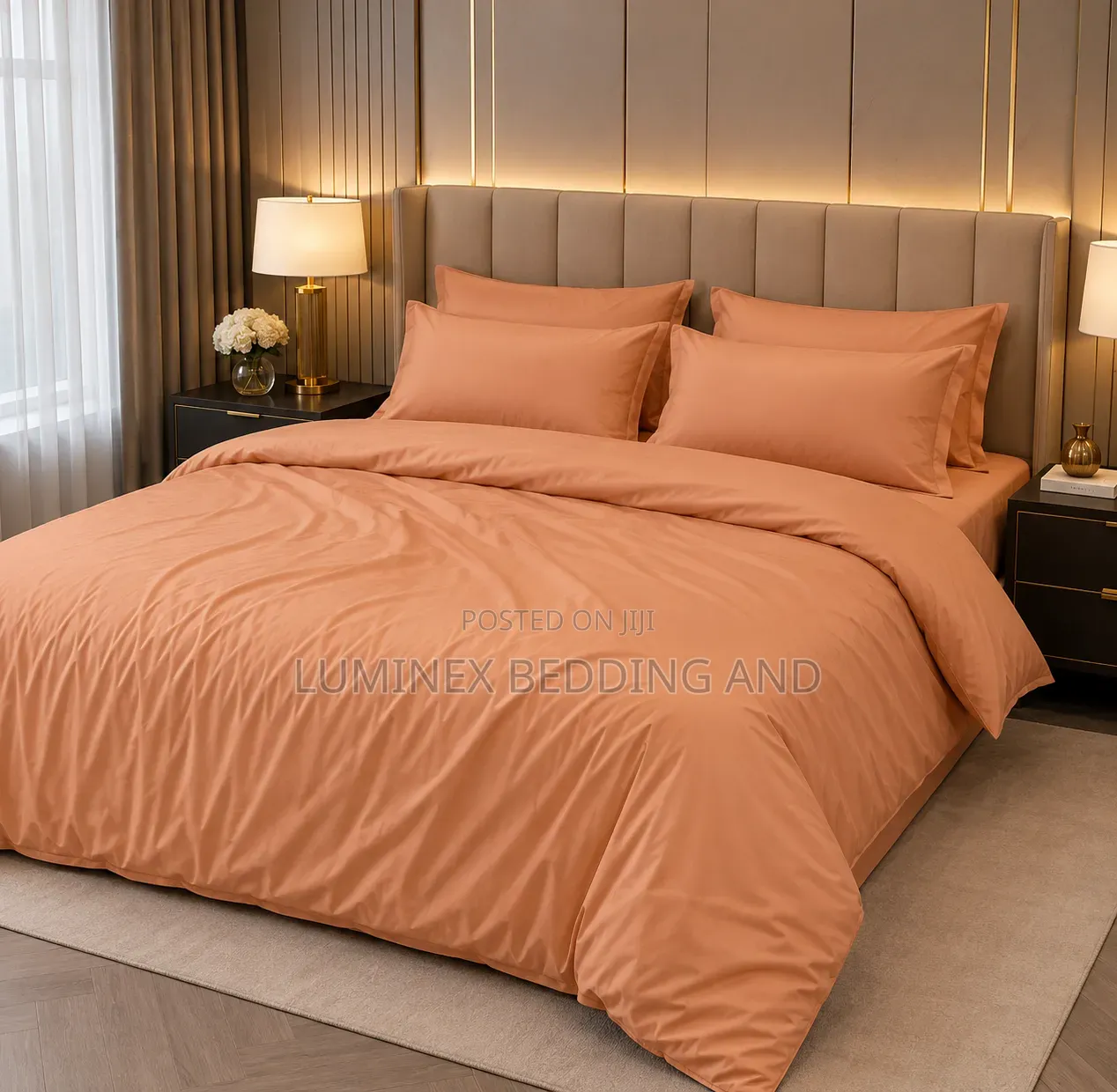 Egyptian Cotton Bedsheets Coloured (Plain and Pattern) 6x6/ 6x7