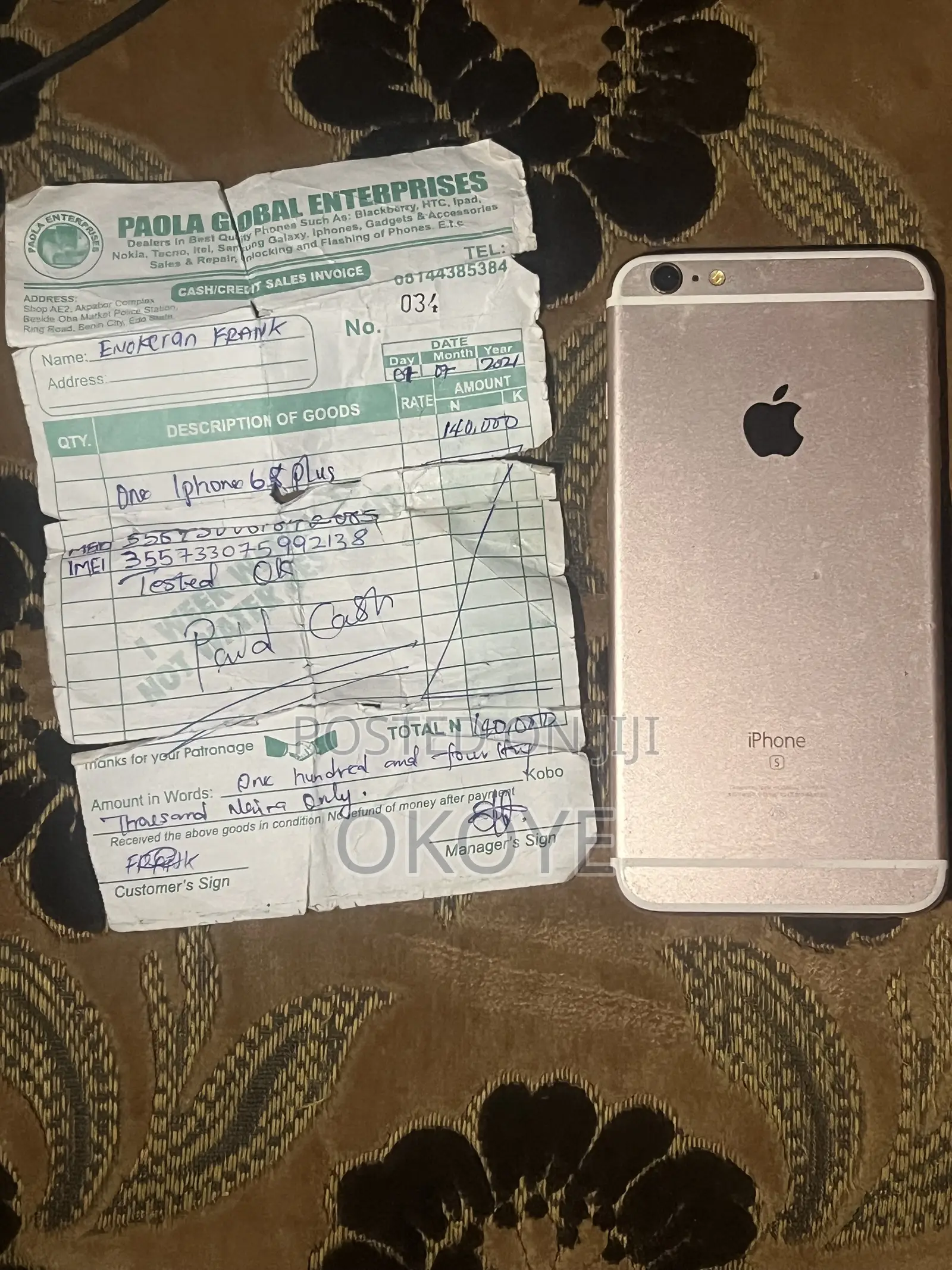 Apple iPhone 6s Plus 128 GB Rose Gold