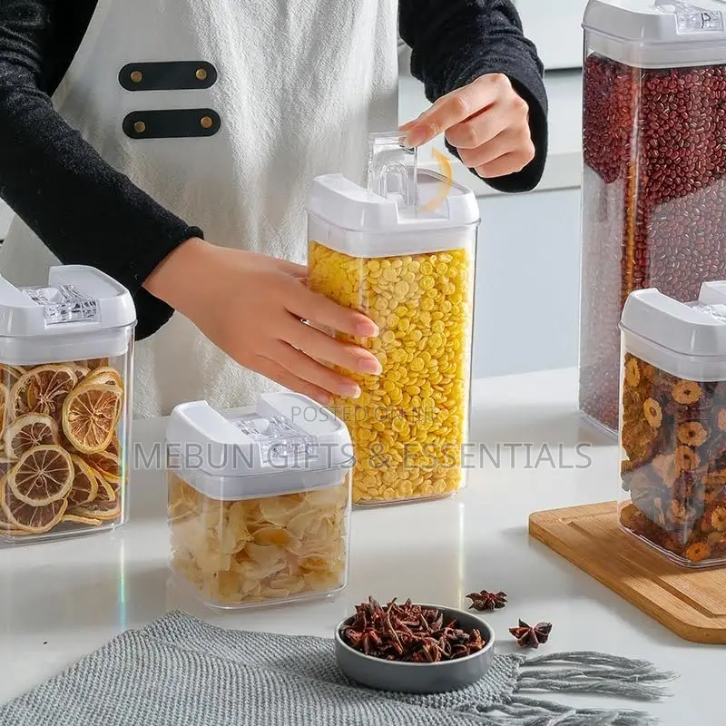 4pcs Plastic Airtight Container Storage