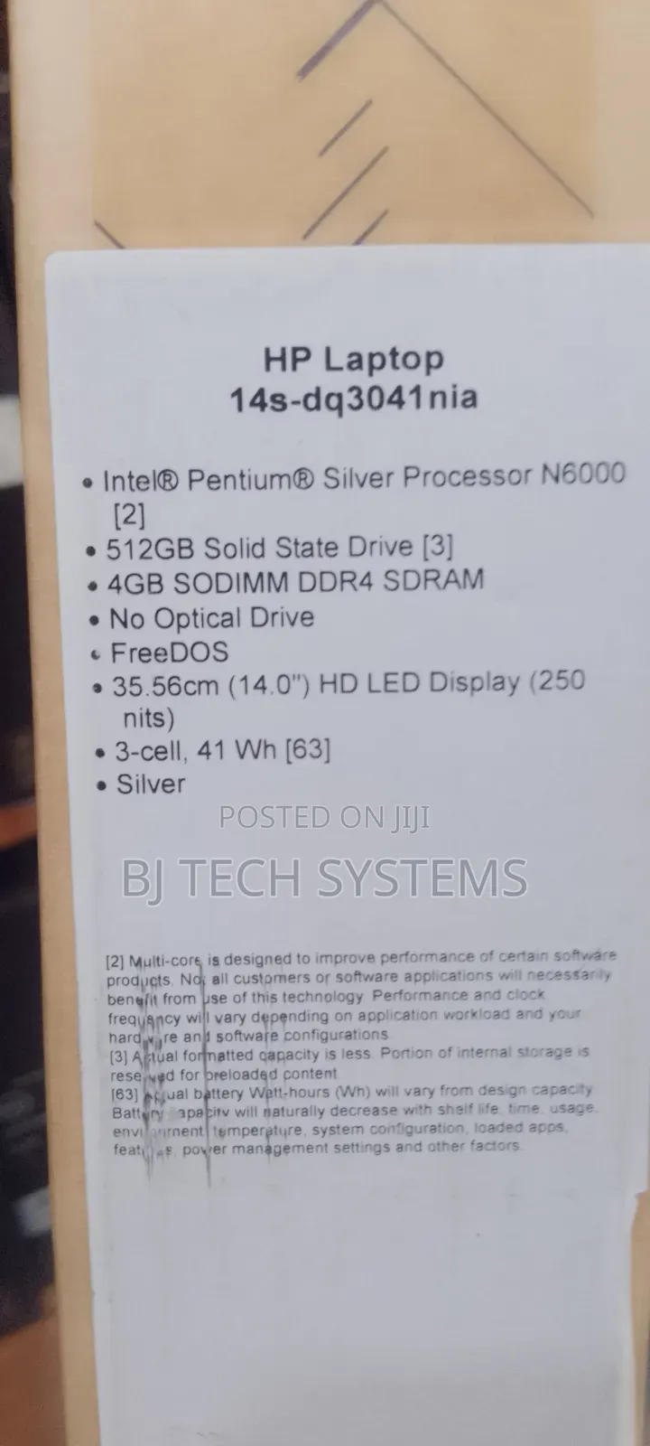 New Laptop HP 14S 4GB Intel Pentium SSD 512GB