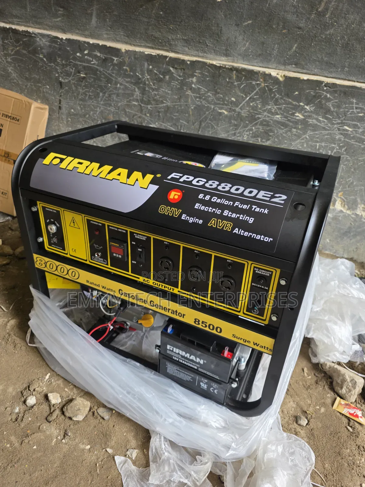 (8.5kva)Firman Black Petrol Generator 100%Copper Coil