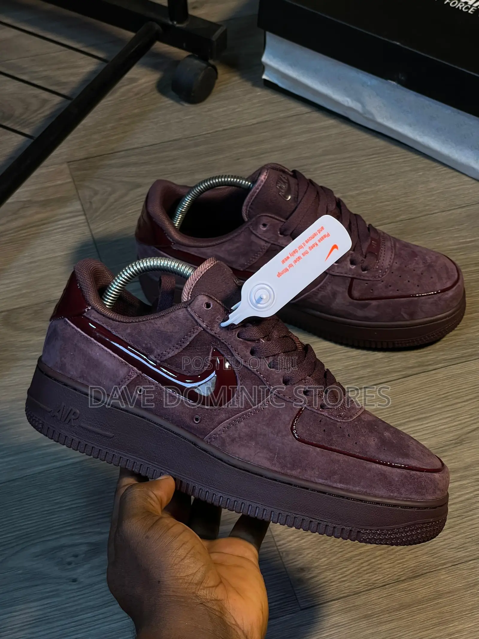 High Quality Nike Airforce 1 Burgundy Crush Luxury Sneakers