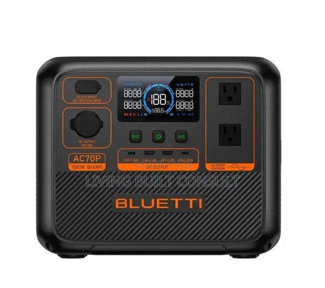 Bluetti Ac70p 1000w/864wh Power Station