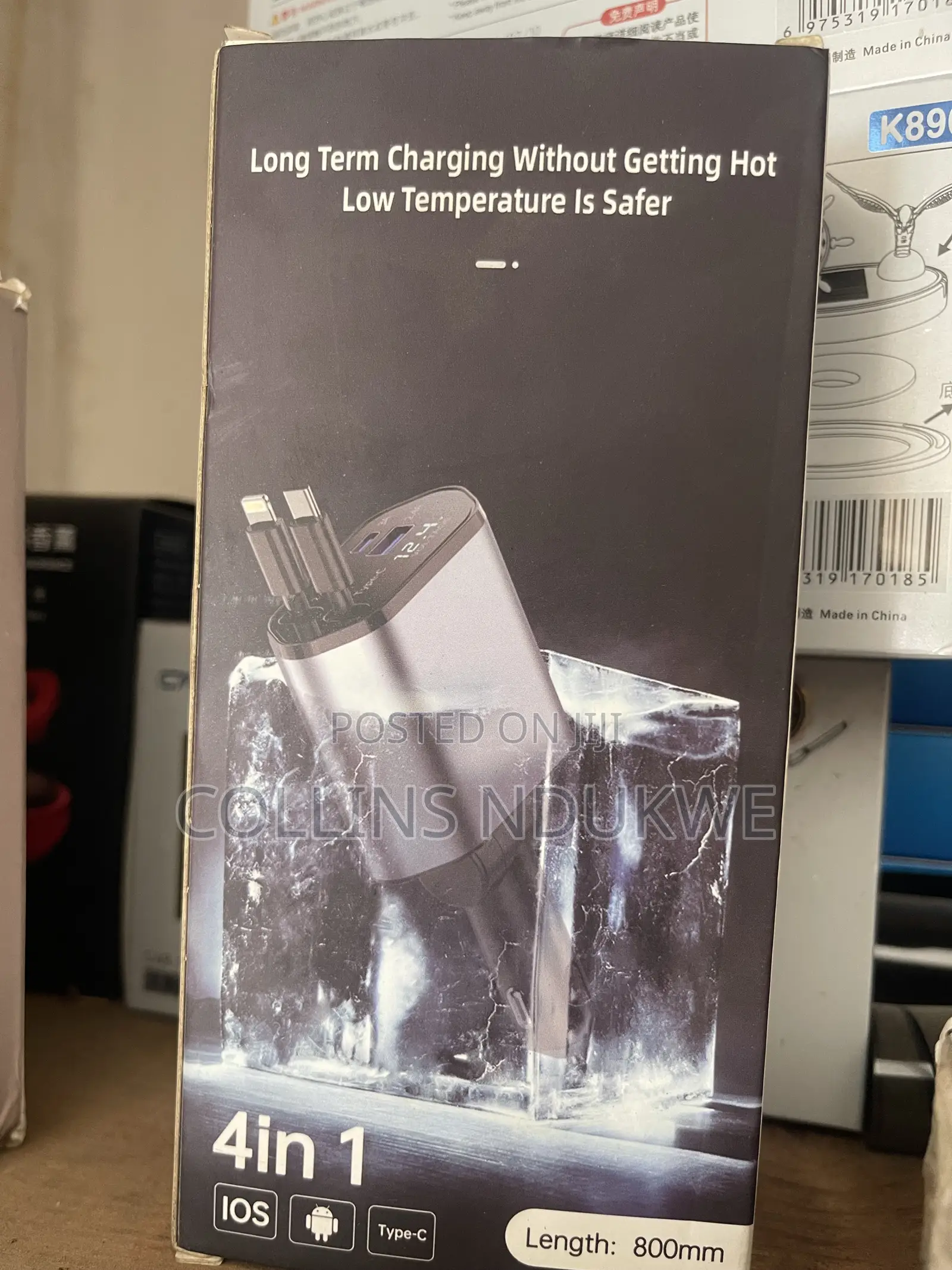 Any Length Fast Car Charger 4 in 1
