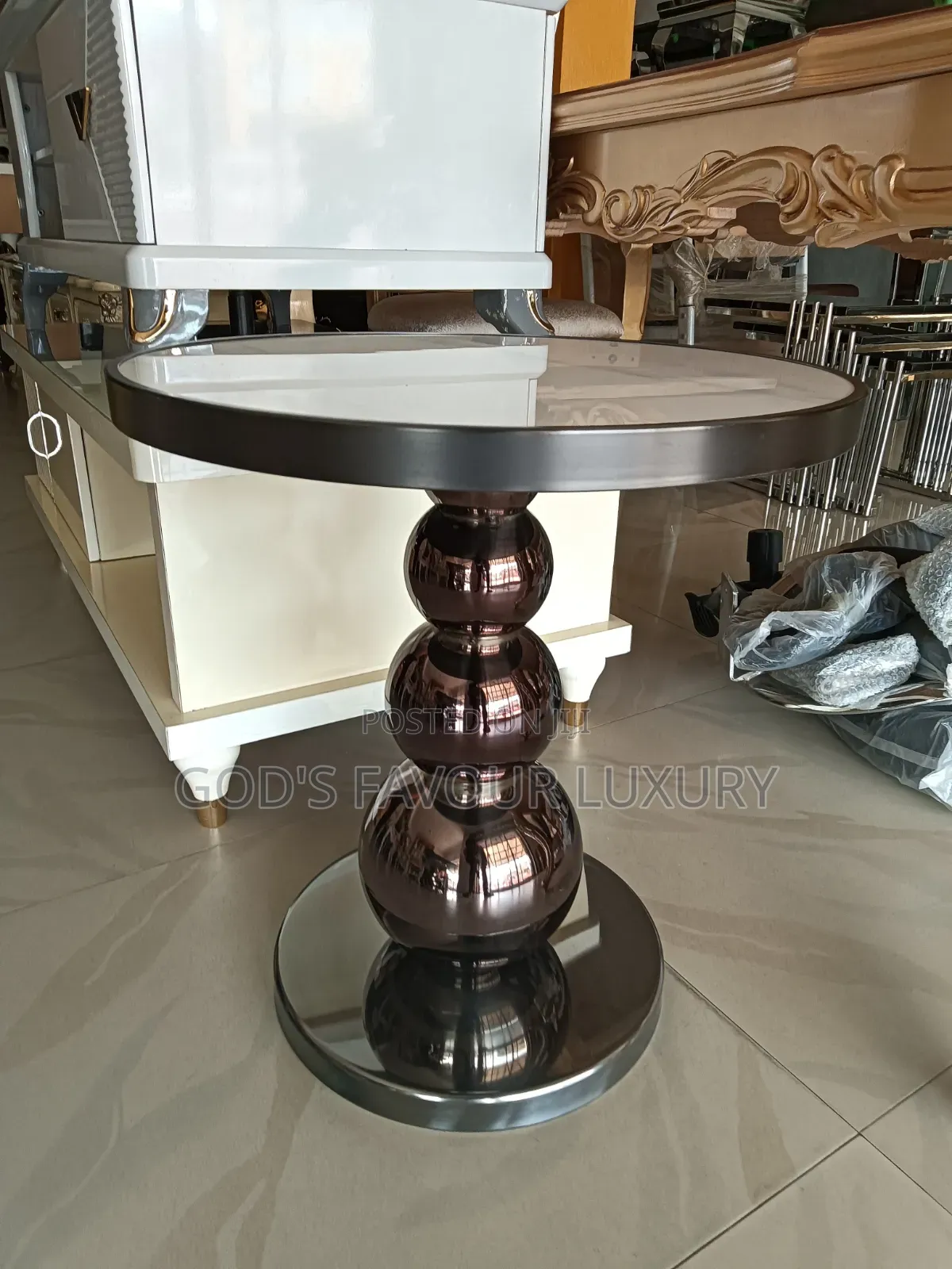 New Mordern Design Side Stool -Marble Top