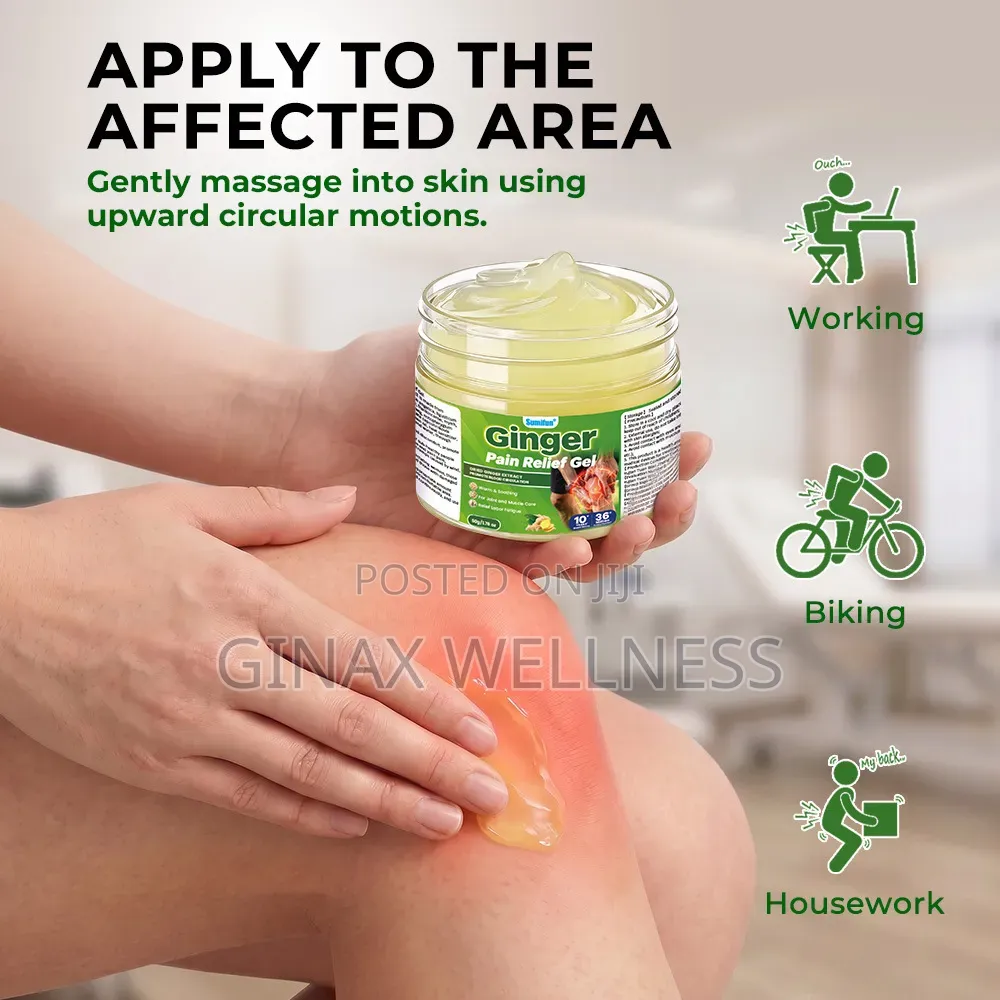 Sumifun Ginger Pain Relief Gel for Joint and Muscle Care