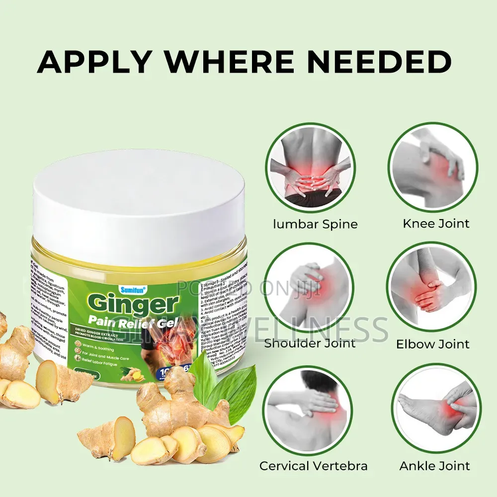 Sumifun Ginger Pain Relief Gel for Joint and Muscle Care
