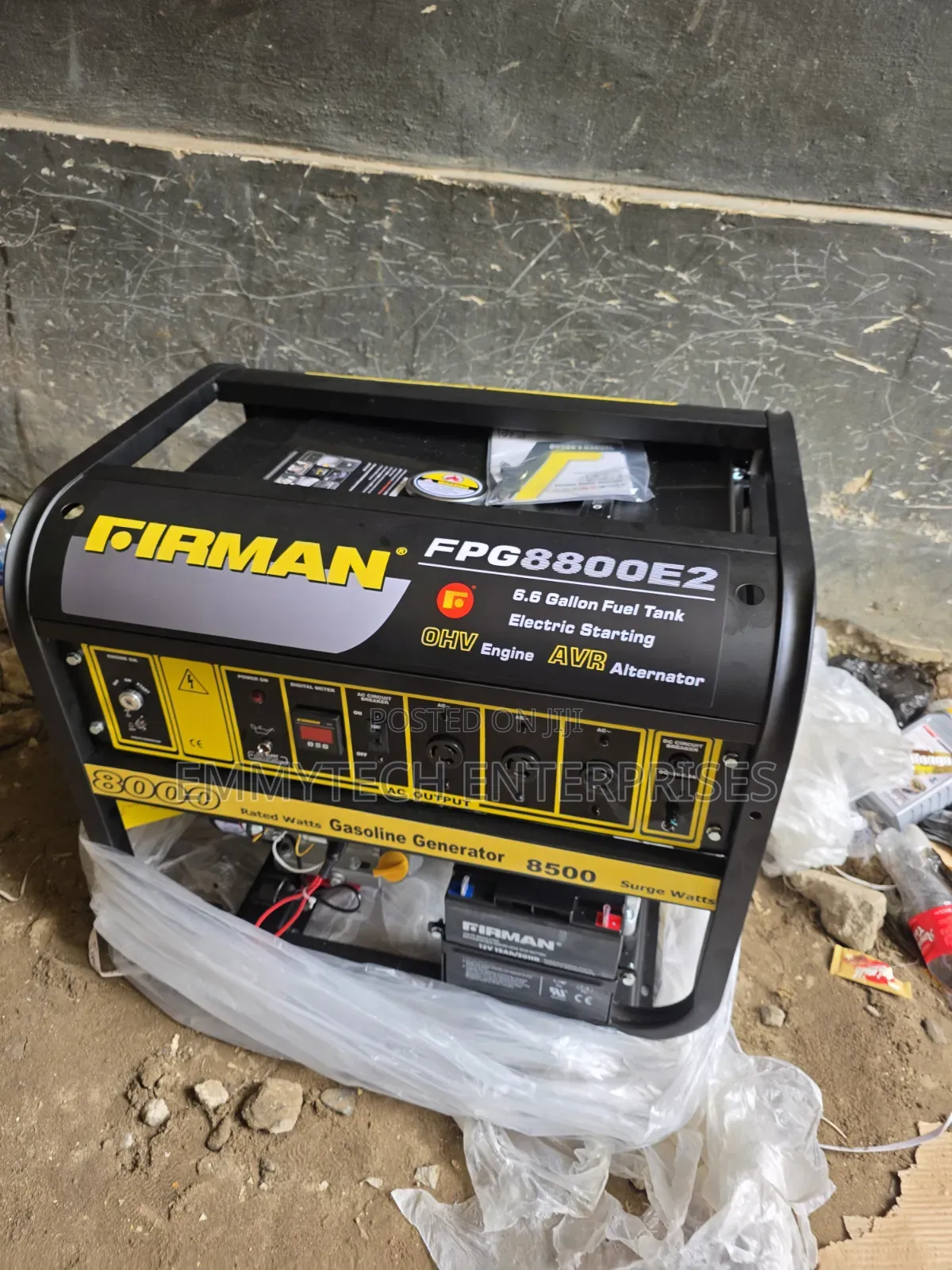 I Have Firman Black Petrol Generator 100% Copper Coil 8.5kva