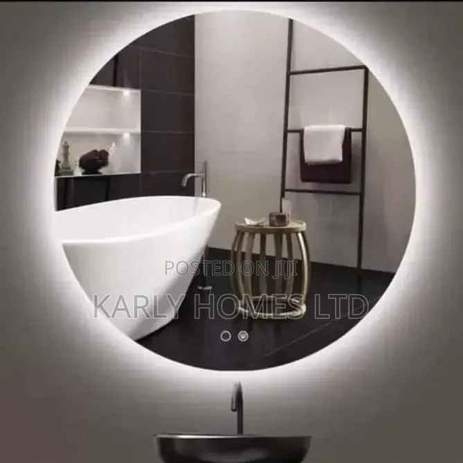 *Round Led Mirror – Clean Light, Modern Style*