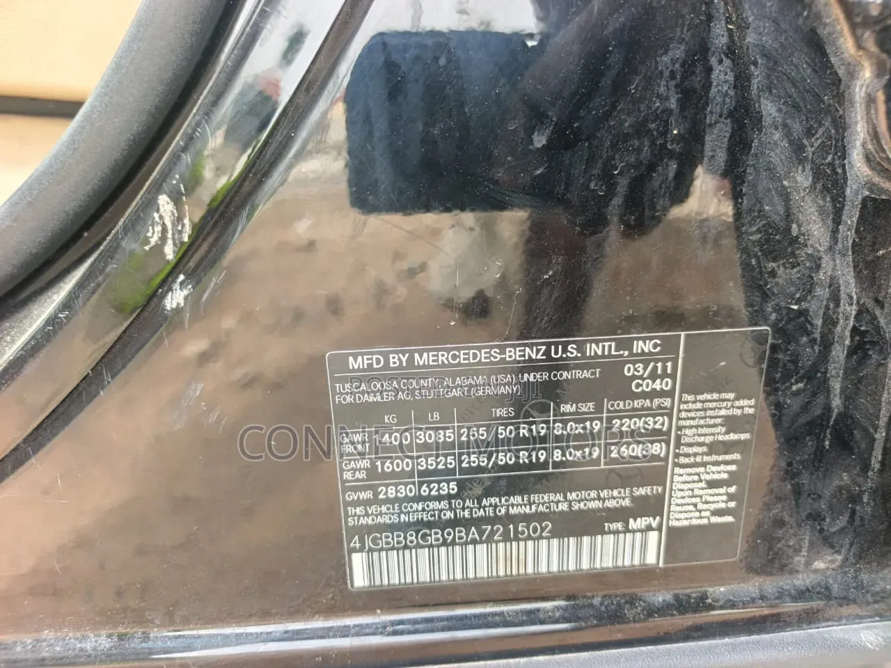 Mercedes-Benz M Class ML 350 4Matic 2011 Black
