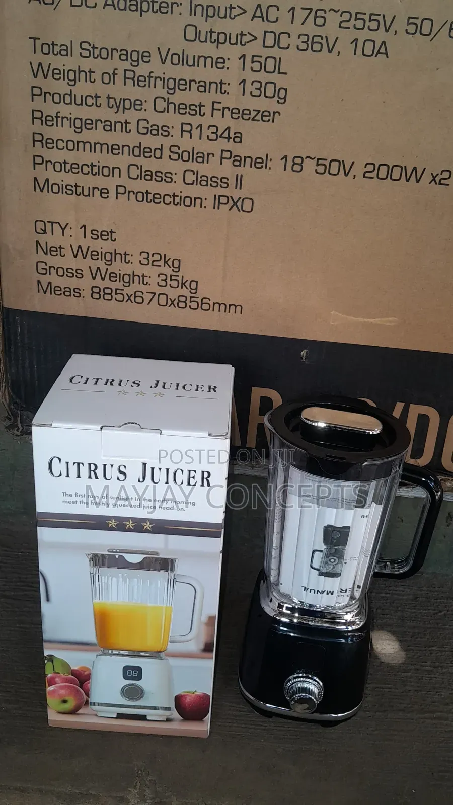 Premium Rechargeable Citrus Juicer Fruit Blender- 50watts