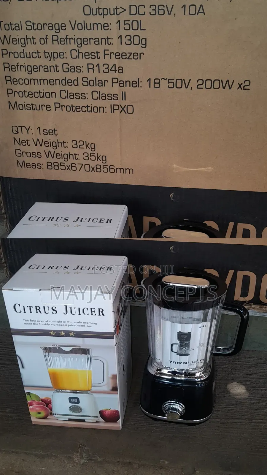 Premium Rechargeable Citrus Juicer Fruit Blender- 50watts