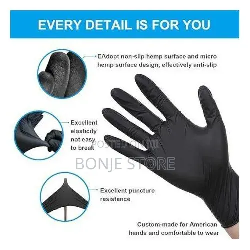 100pc Disposable Nitrile Hand Glove