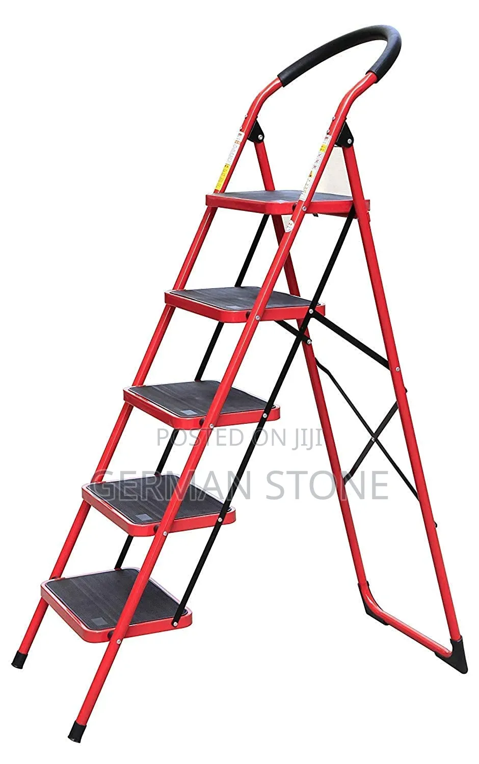 Red 5-step Foldable Ladder