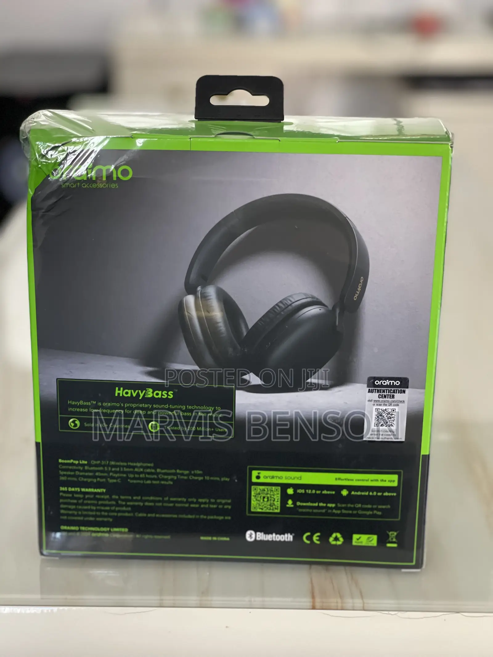 Original Oraimo Boompop Lite Wireless Headphones