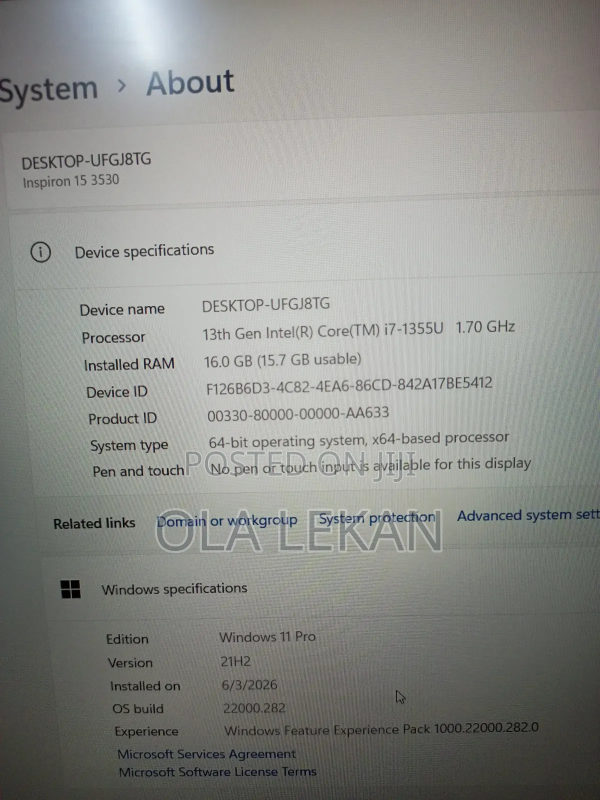 Laptop Dell Inspiron 15 3543 16GB Intel Core i7 SSD 512GB