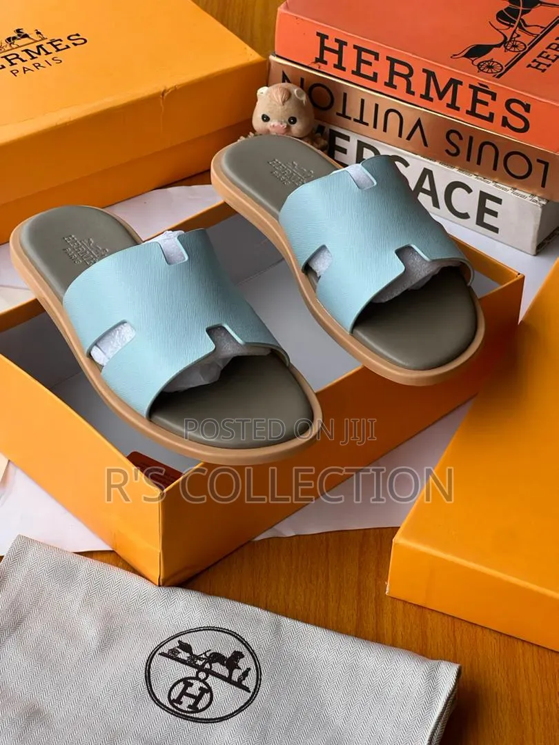 Original Italian Hermes Men's Slippers