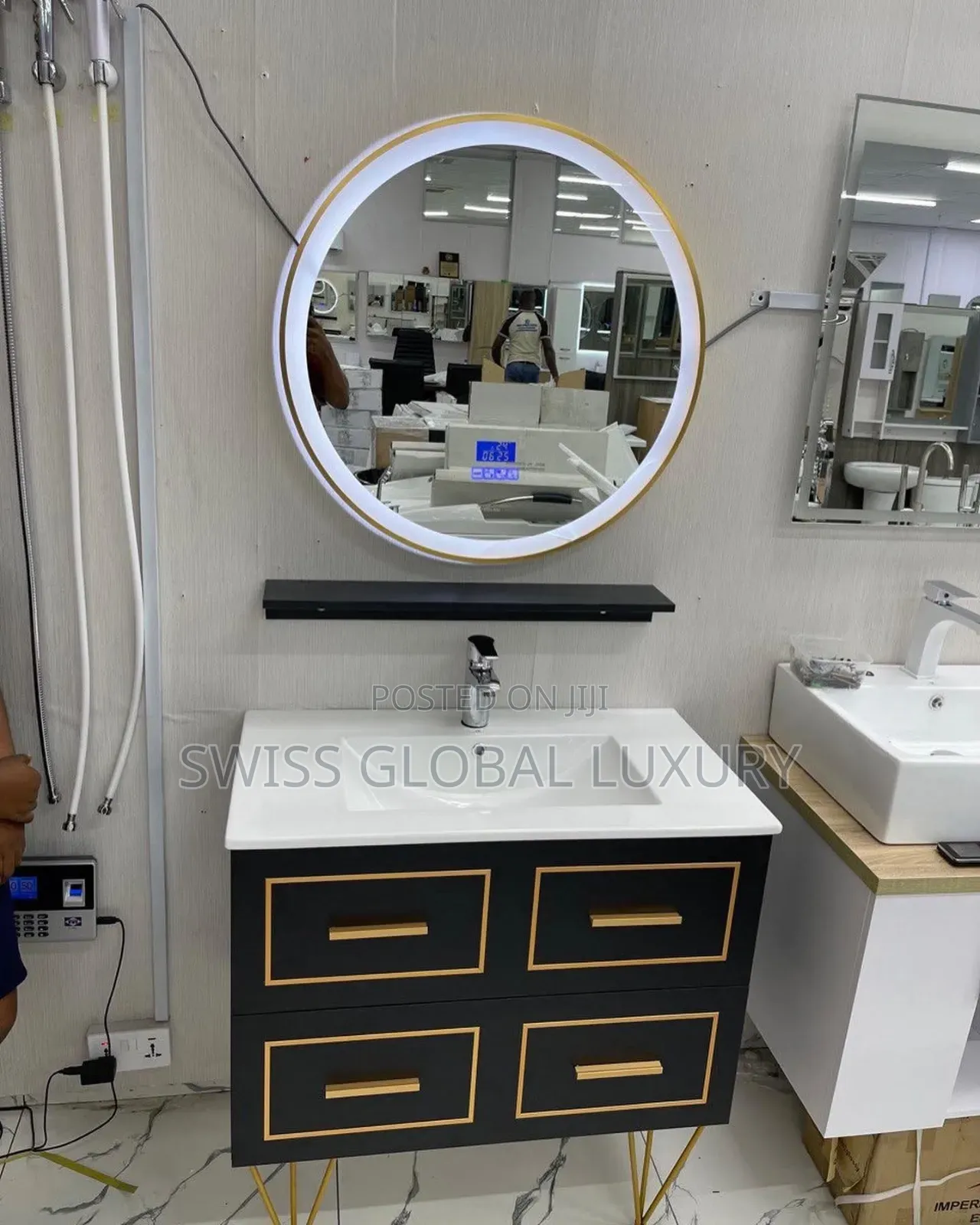 Executive High Quality Cabinet Basin With Led Mirror
