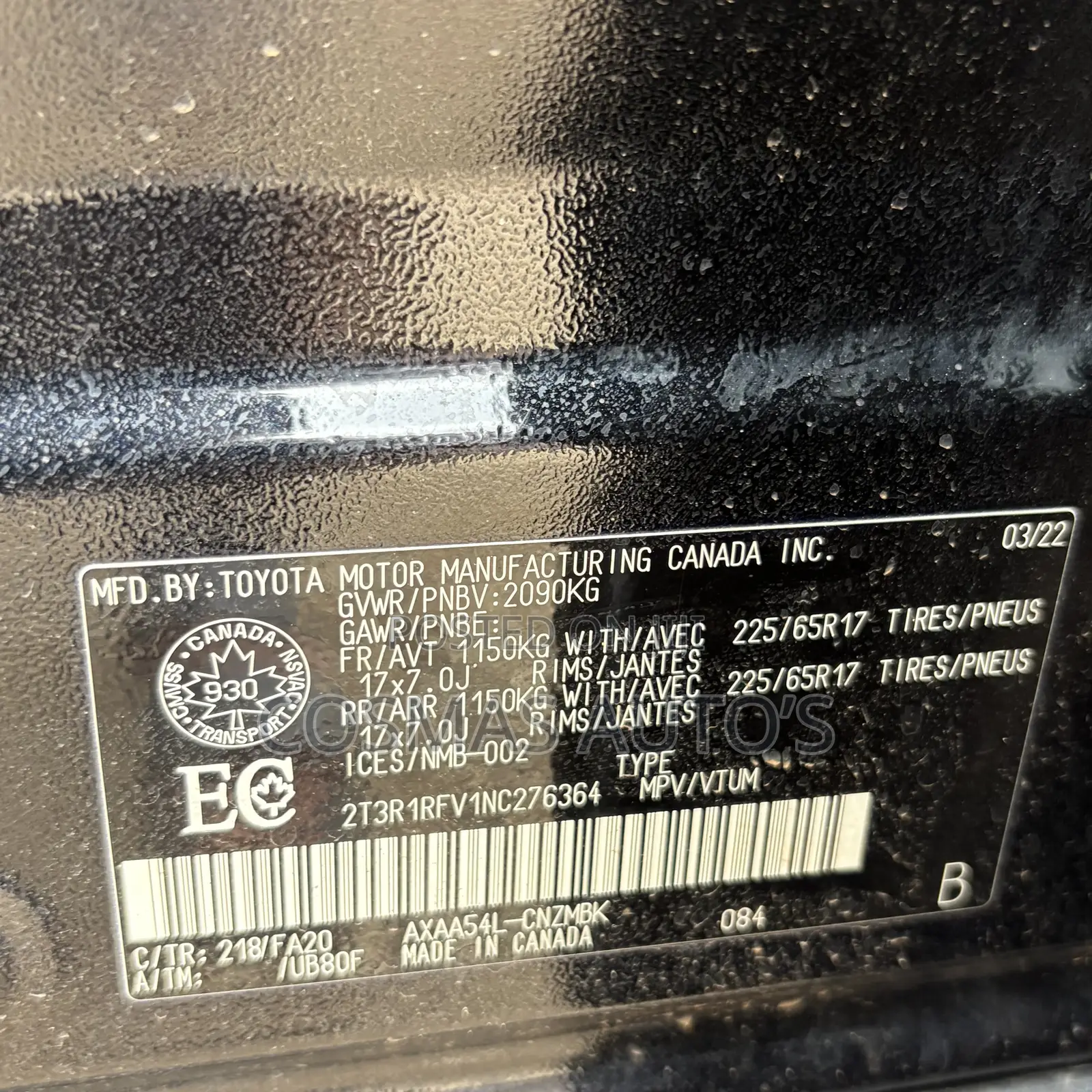 Toyota RAV4 2022 Black