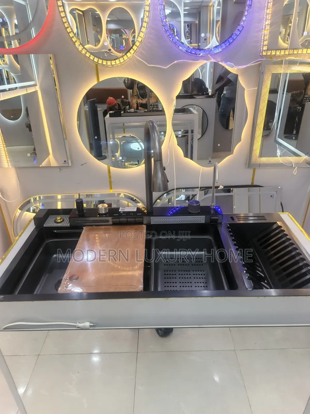 Kitchen Sink With Plate Rack