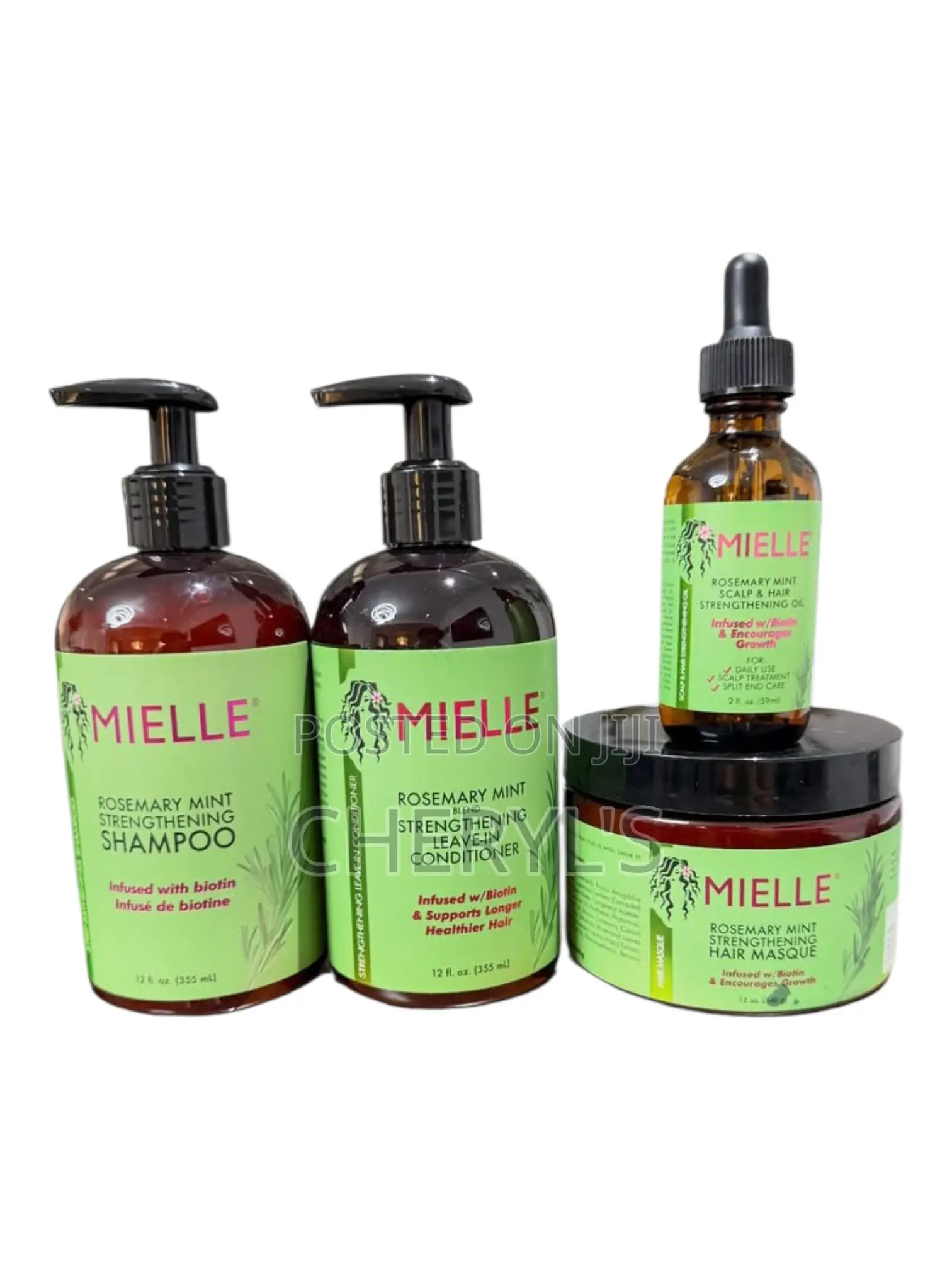 Mielle Rosemary Mint Strengthening Set | Full Hair Care Bundle