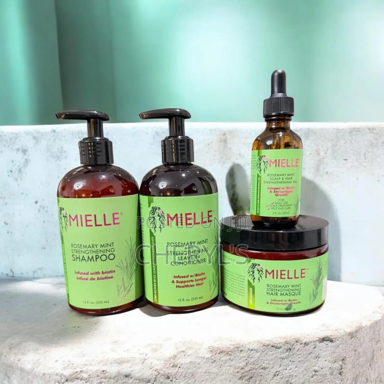 Mielle Rosemary Mint Strengthening Set | Full Hair Care Bundle