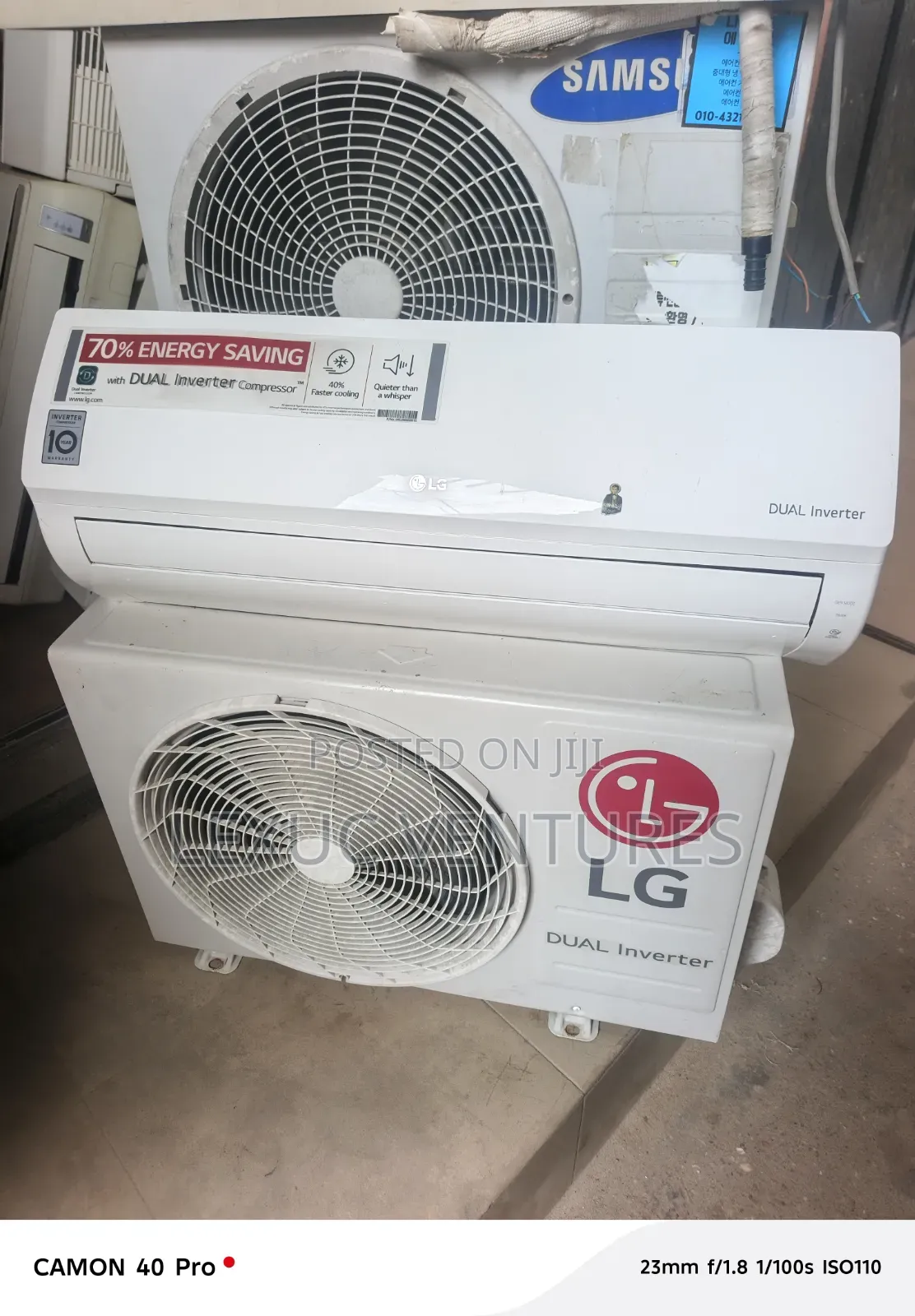70% Energy Saving Power Cooling Dual Inverter 1.5hp Lg Split 1.5hp