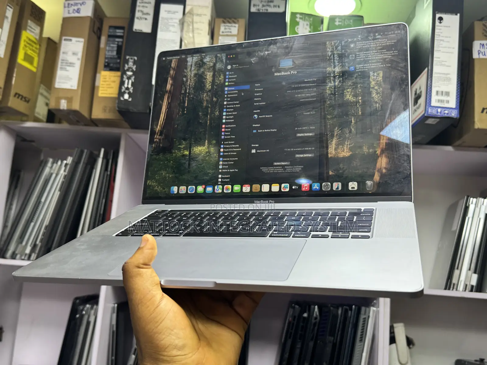 Laptop Apple MacBook Pro 2019 32GB Intel Core i9 SSD 512GB